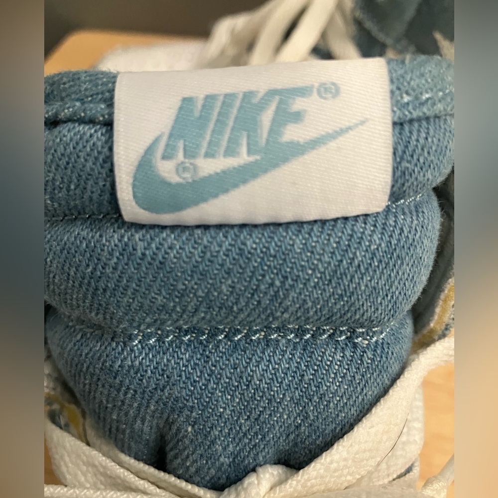 Nike Air Jordan 1 Retro High OG Denim RARE Jordans Sneakers Jeans Shoes - Picture 8 of 10